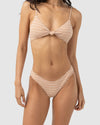 WOMENS LOLA CHECK HOLIDAY BIKINI BOTTOMS