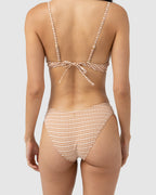 WOMENS LOLA CHECK HOLIDAY BIKINI BOTTOMS