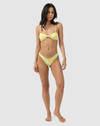 WOMENS MAGNOLIA FLORAL HI CUT BIKINI BOTTOMS