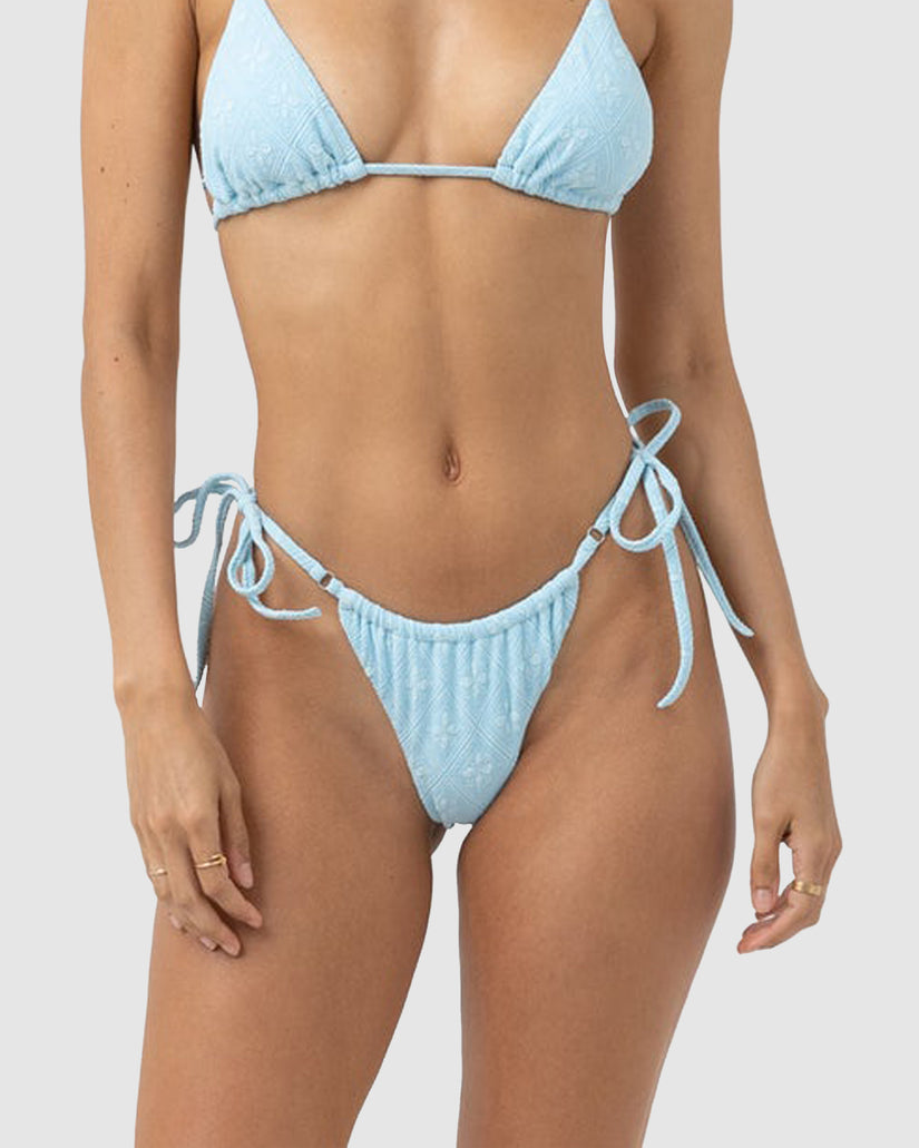 WOMENS MESSINA GEO GATHER TIE SIDE BIKINI BOTTOMS