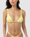 WOMENS MAGNOLIA FLORAL SOFT STRAP SLIDE BIKINI TOP