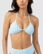 WOMENS MESSINA GEO GATHER HALTER BIKINI TOP
