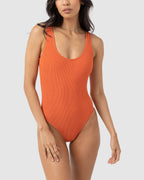 WOMENS ISLA RIB SCOOP NECK ONE PIECE