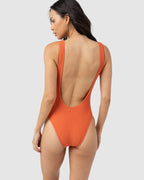 WOMENS ISLA RIB SCOOP NECK ONE PIECE
