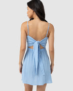 WOMENS MILLY SMOCKED MINI DRESS