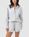 WOMENS AMORE STRIPE OVERSIZED SHIRT
