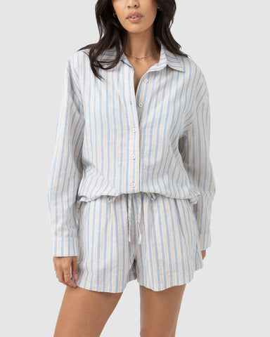 WOMENS AMORE STRIPE OVERSIZED SHIRT