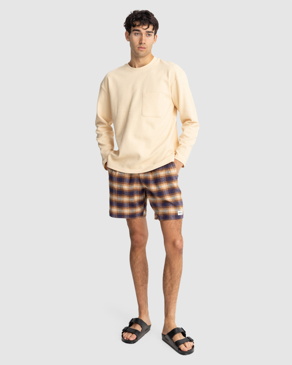 MENS CHECK JAM BOARDSHORTS