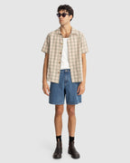 MENS CHECK SHORT SLEEVE SHIRT