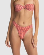 WOMENS SAHARA TIE DYE HI CUT BIKINI BOTTOMS