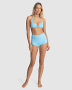 WOMENS TERRY SANDS STRIPE BOYLEG BIKINI BOTTOMS