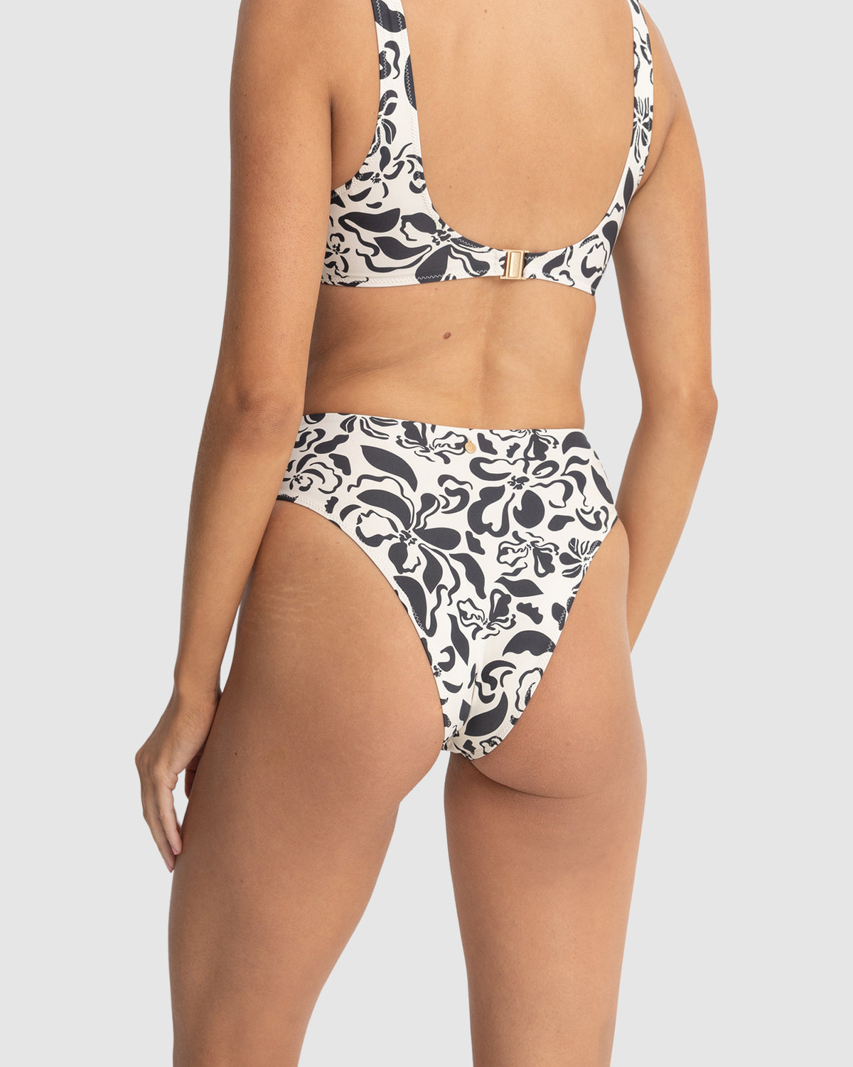 WOMENS SUNDANCE FLORAL HI WAIST BIKINI BOTTOMS