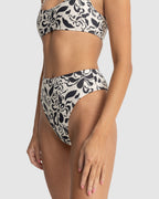 WOMENS SUNDANCE FLORAL HI WAIST BIKINI BOTTOMS