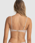 WOMENS RUMI CHECK RING BANDEAU BIKINI TOP