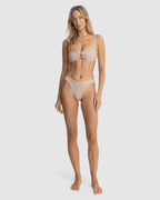 WOMENS RUMI CHECK RING BANDEAU BIKINI TOP