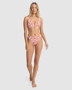 WOMENS BLOOM FLORAL TALL BIKINI TOP