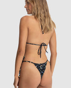 WOMENS FLEUR FLORAL SLIDE TRIANGLE BIKINI TOP