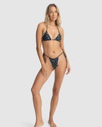 WOMENS FLEUR FLORAL SLIDE TRIANGLE BIKINI TOP