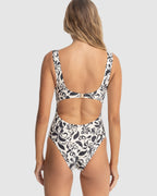 WOMENS SUNDANCE FLORAL SQUARE NECK ONE PIECE SWIMSUIT