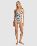 WOMENS SUNDANCE FLORAL SQUARE NECK ONE PIECE SWIMSUIT