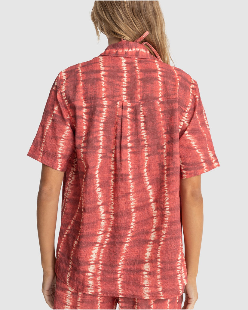 WOMENS SAHARA TIE DYE SHORT SLEEVE SHIRT