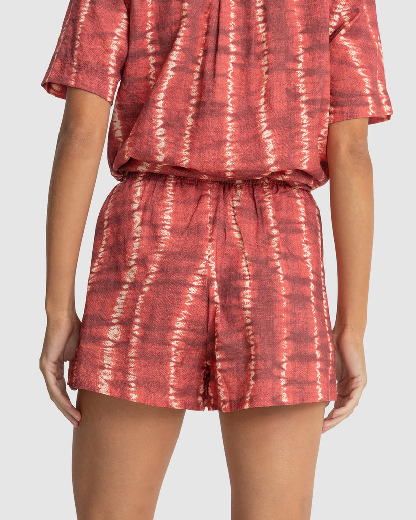 WOMENS SAHARA TIE DYE BEACH SHORTS