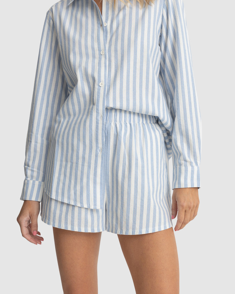 WOMENS SHORELINE STRIPE SHORTS