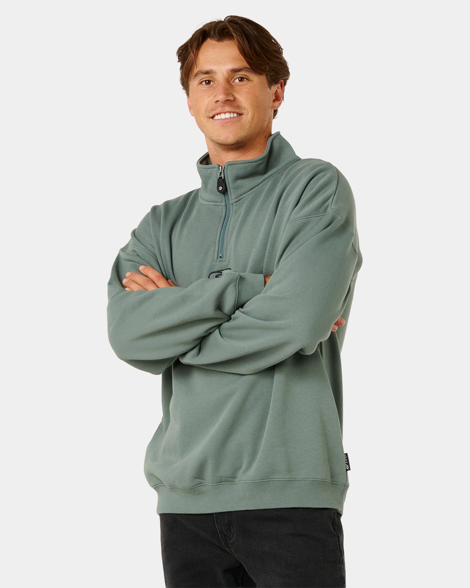 Mens Pill Icon 1/4 Zip Fleece Jumper
