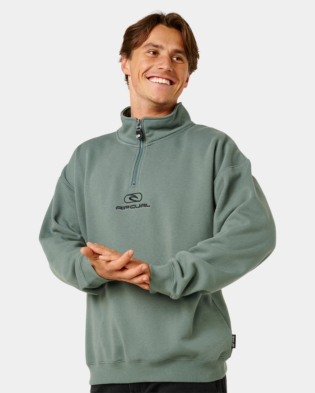 Mens Pill Icon 1/4 Zip Fleece Jumper