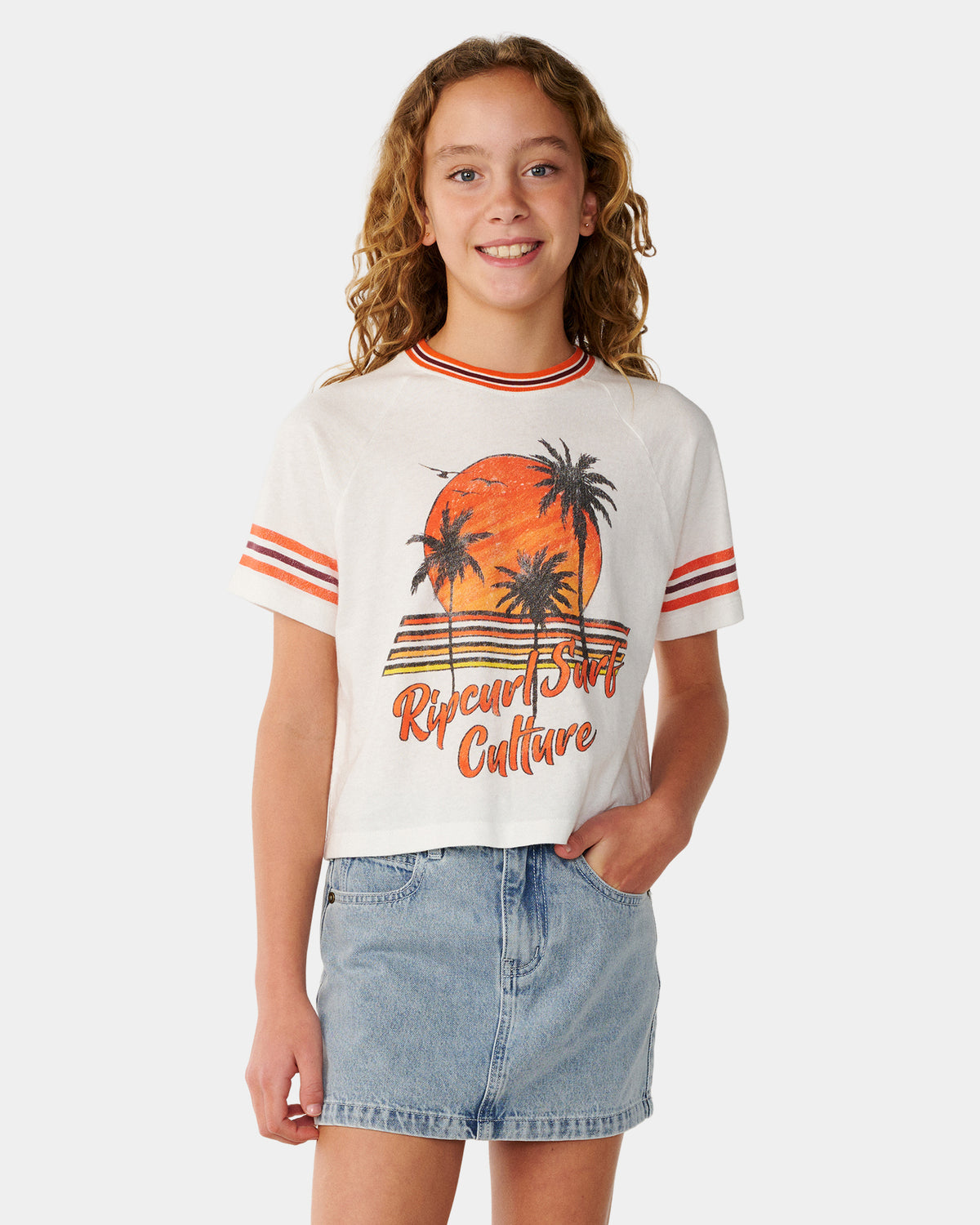 Girls 8-14 Surf Culture Crop T-Shirt