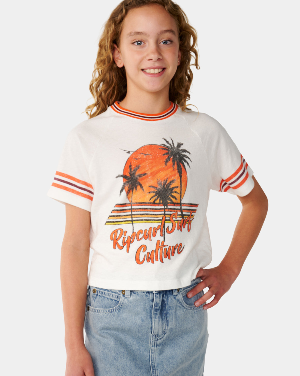 Girls 8-14 Surf Culture Crop T-Shirt