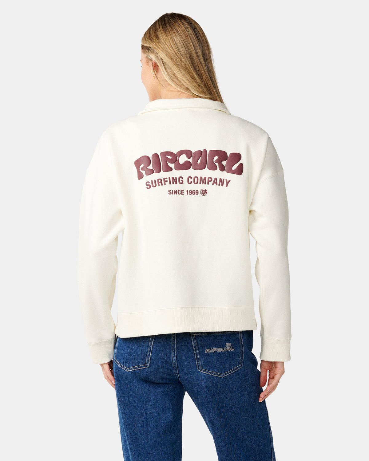 Womens Surf Puff 1/4 Zip Jumper