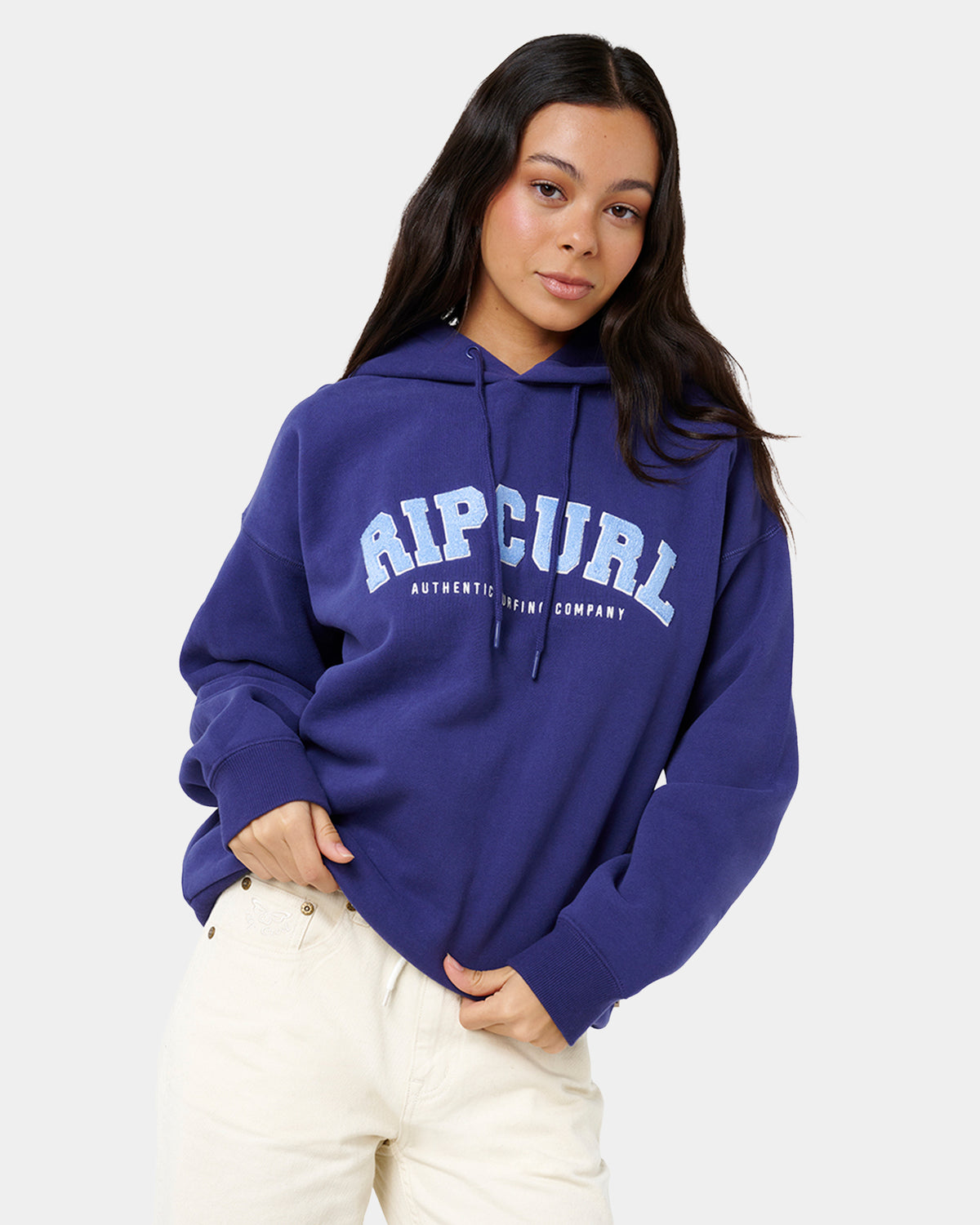 Womens Varsity Pullover Hoodie