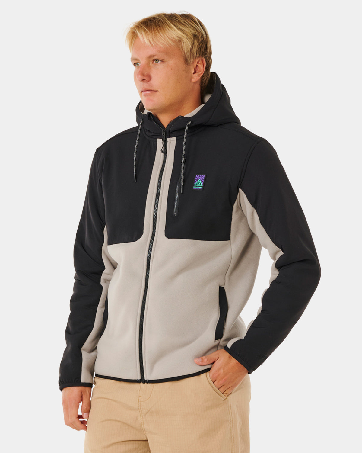 Mens Anti Series Search Zip Up Hoodie