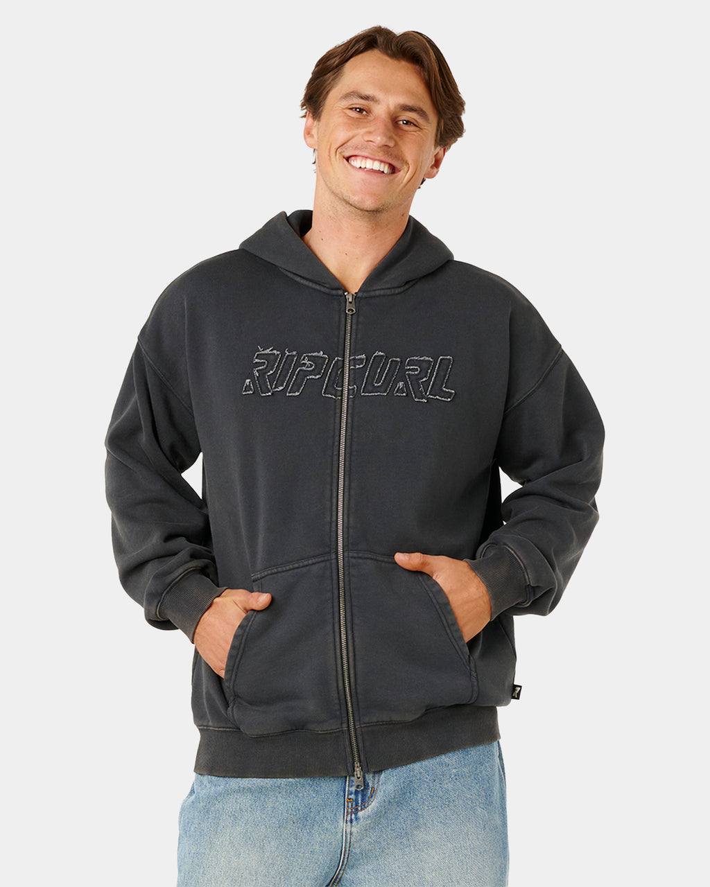 Mens Liquid Trips Zip Up Hoodie