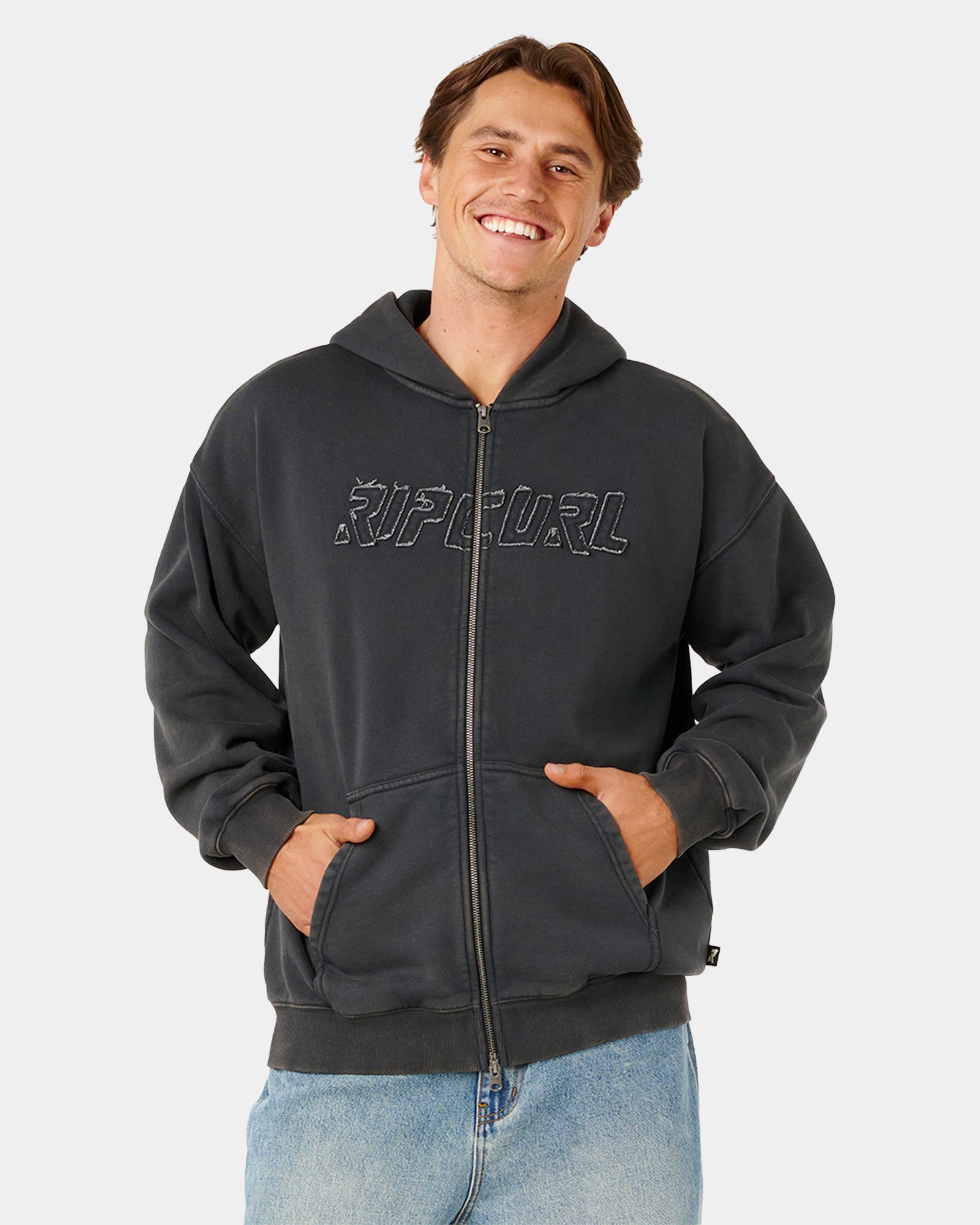 Mens Liquid Trips Zip Up Hoodie