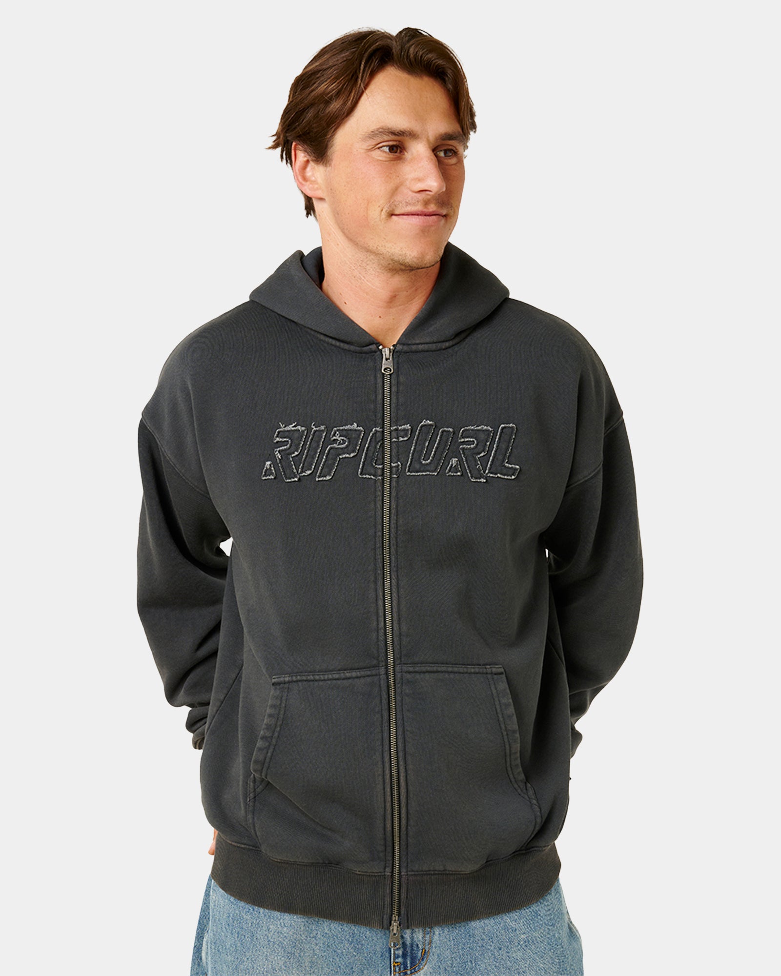 Mens Liquid Trips Zip Up Hoodie