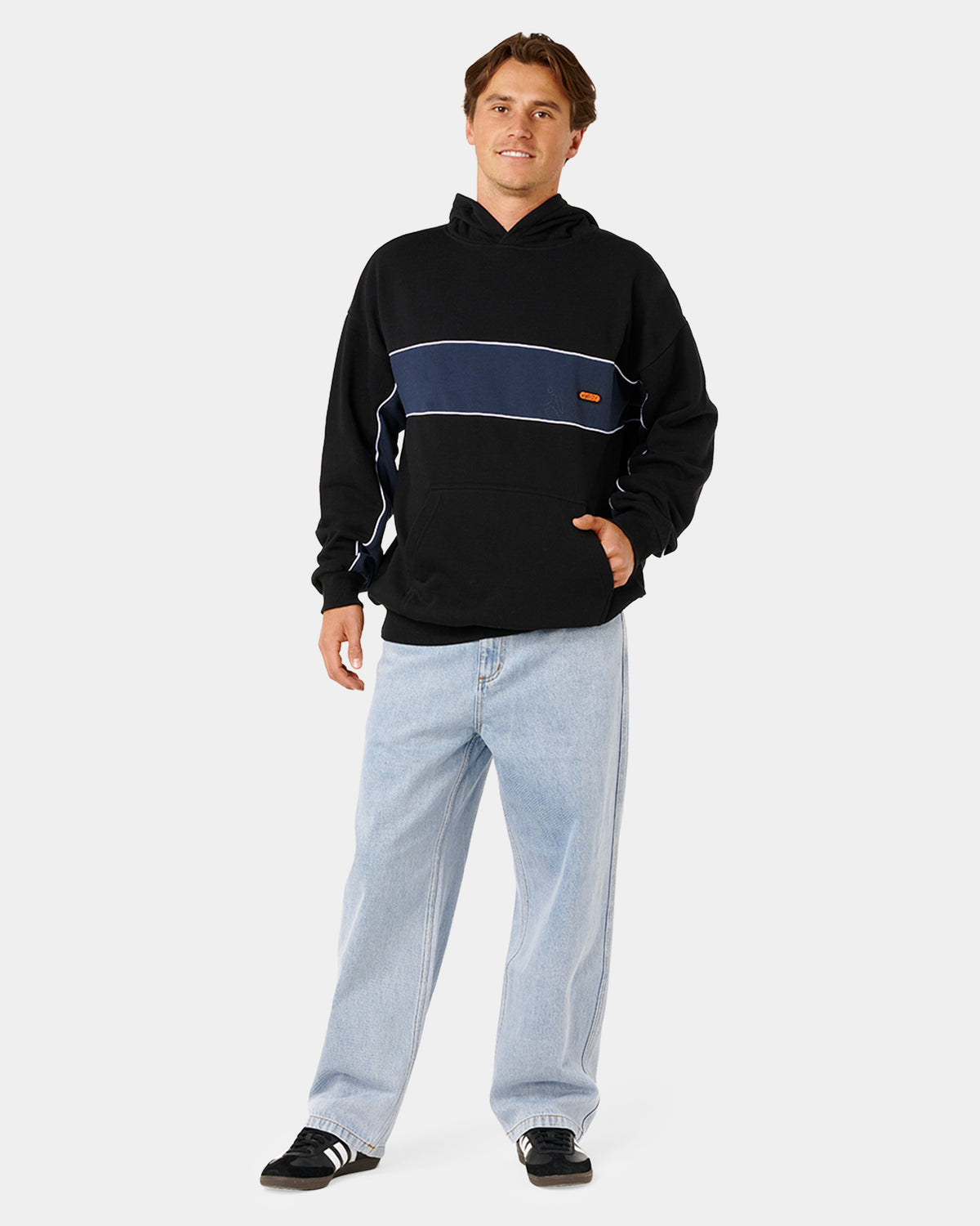 Mens Panel Beater Pullover Hoodie