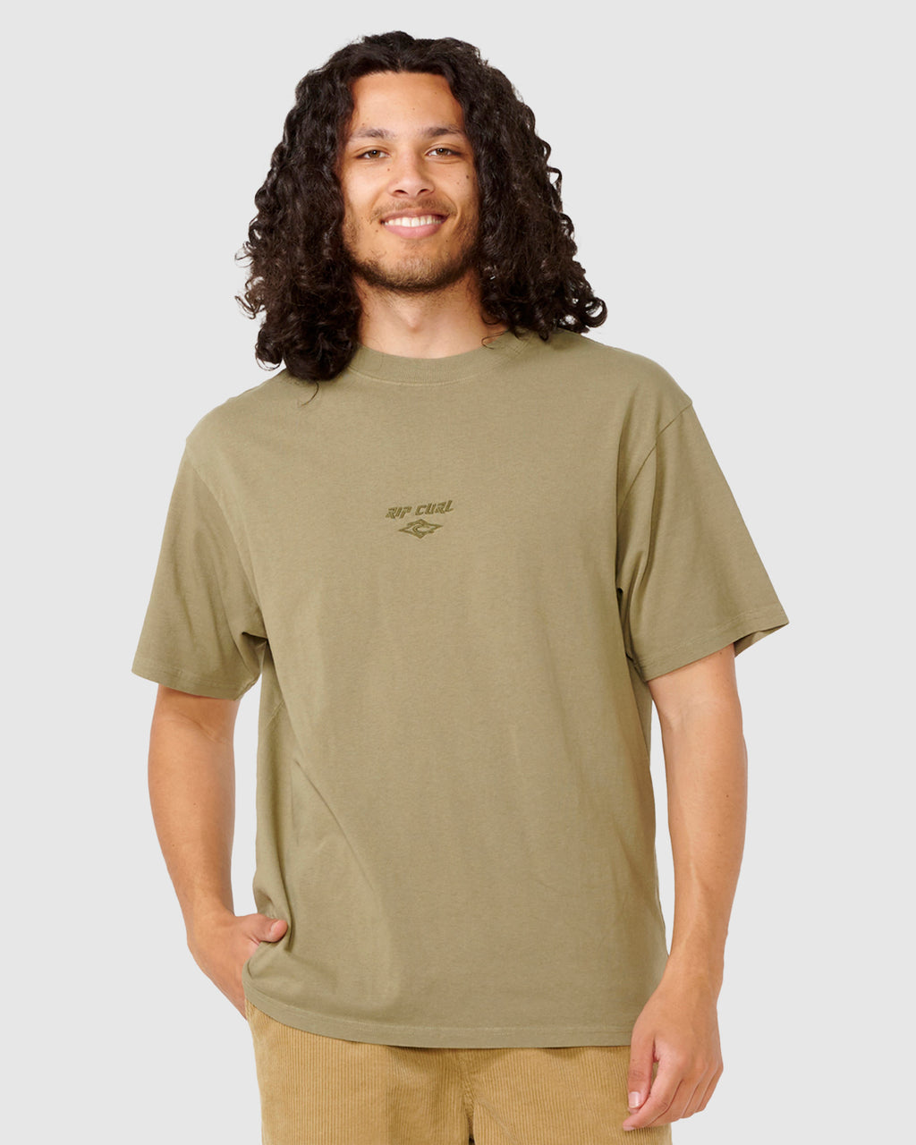 MENS FADE OUT EMBROIDED T-SHIRT