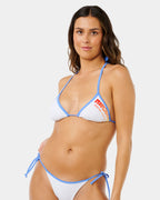 Womens Surf Puff Sliding Tri Bikini Top