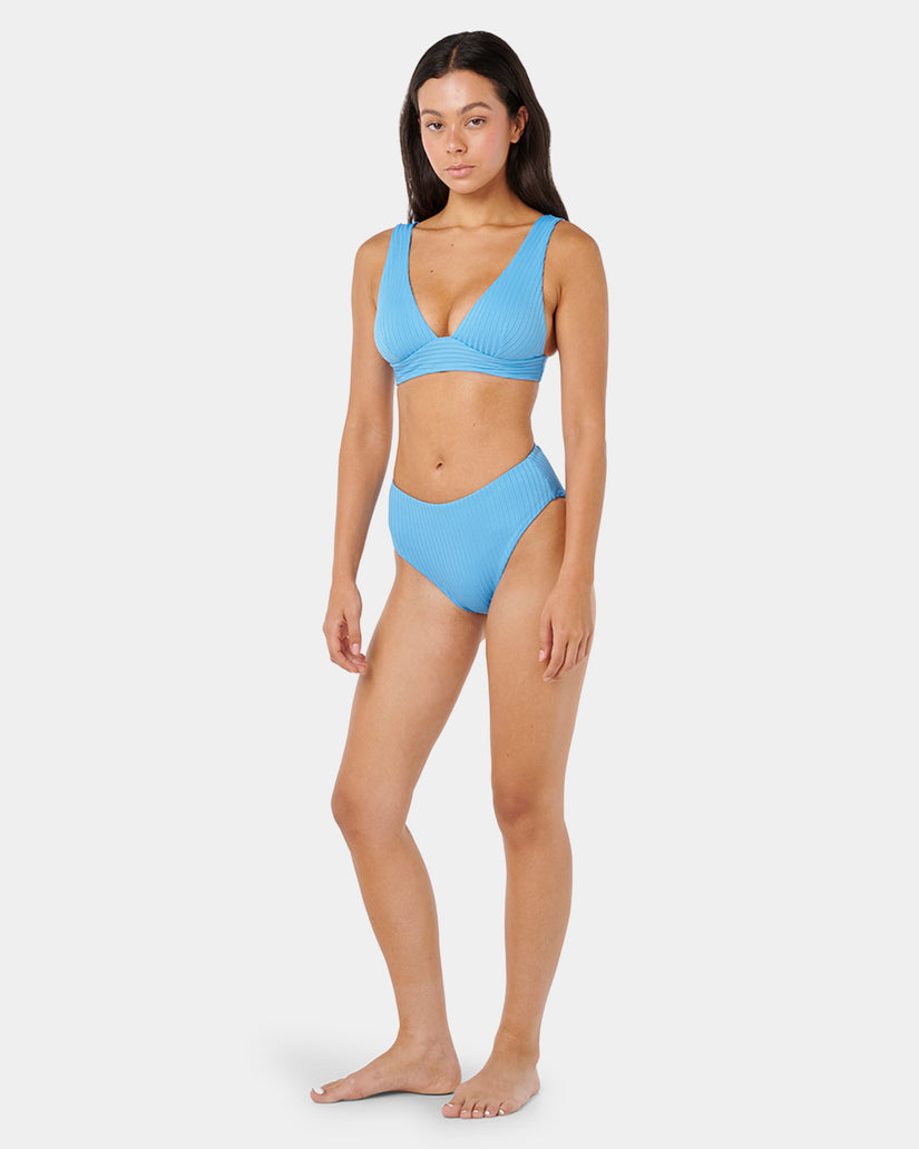 Womens Premium Surf Retro High Good Coverage Bikini Bottom