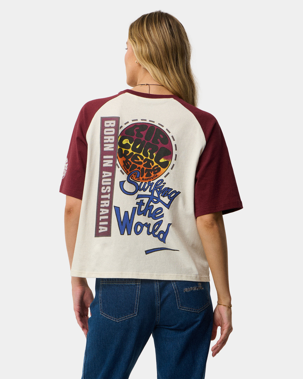 Womens Surf The World Boxy T-Shirt