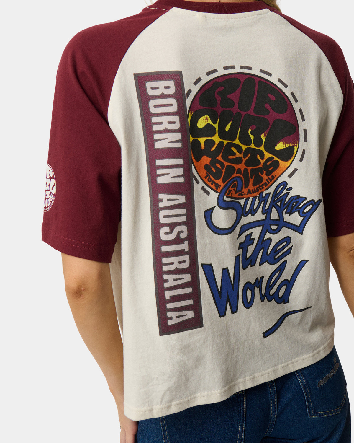 Womens Surf The World Boxy T-Shirt
