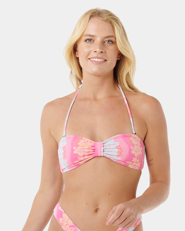 Womens Waikiki Keepsakes Bandeau Bikini Top