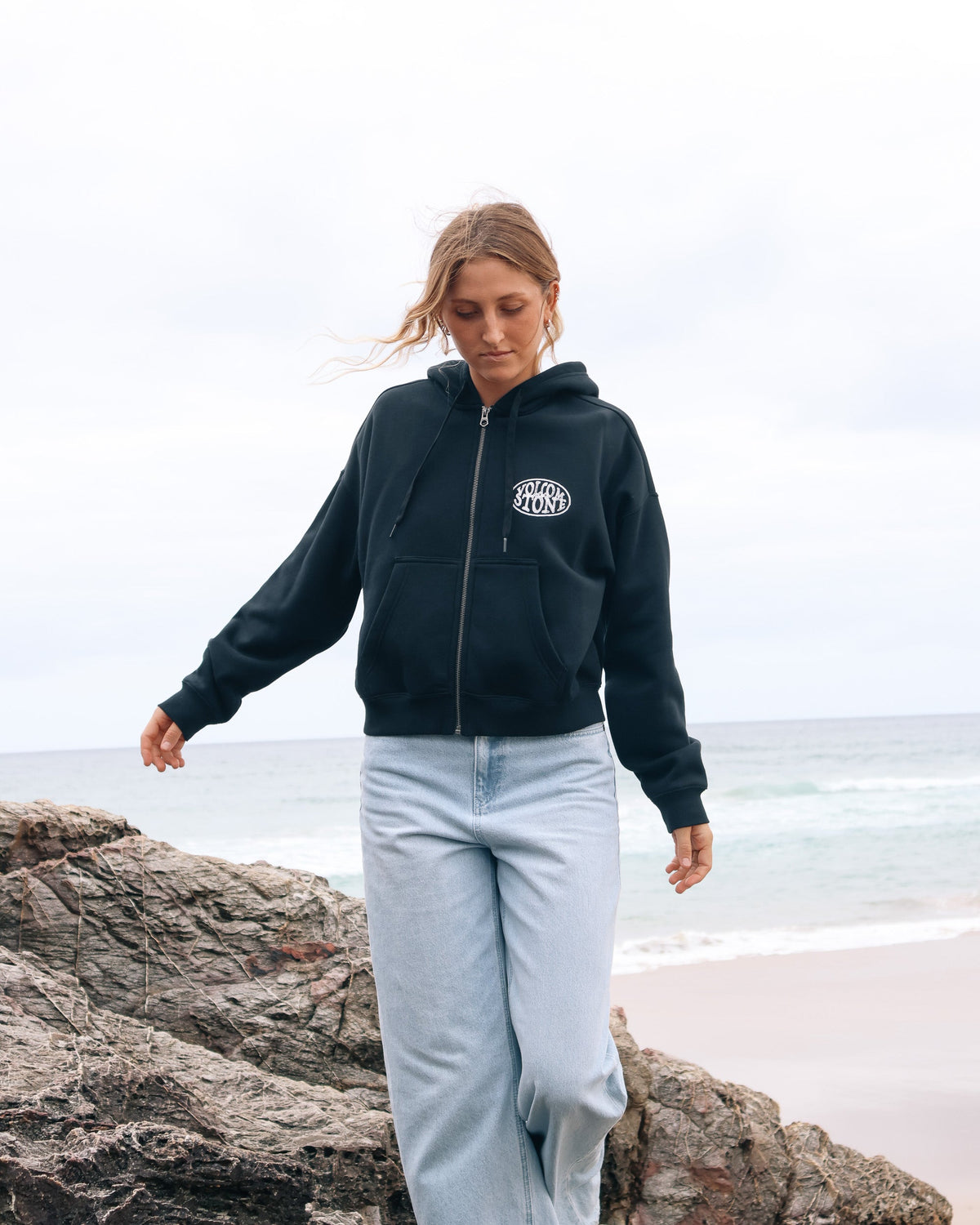 Womens Get Up Zip Up Hoodie