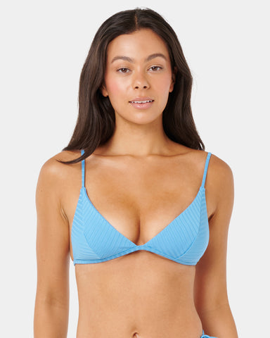 Womens Premium Surf Banded Fixed Tri Bikini Top