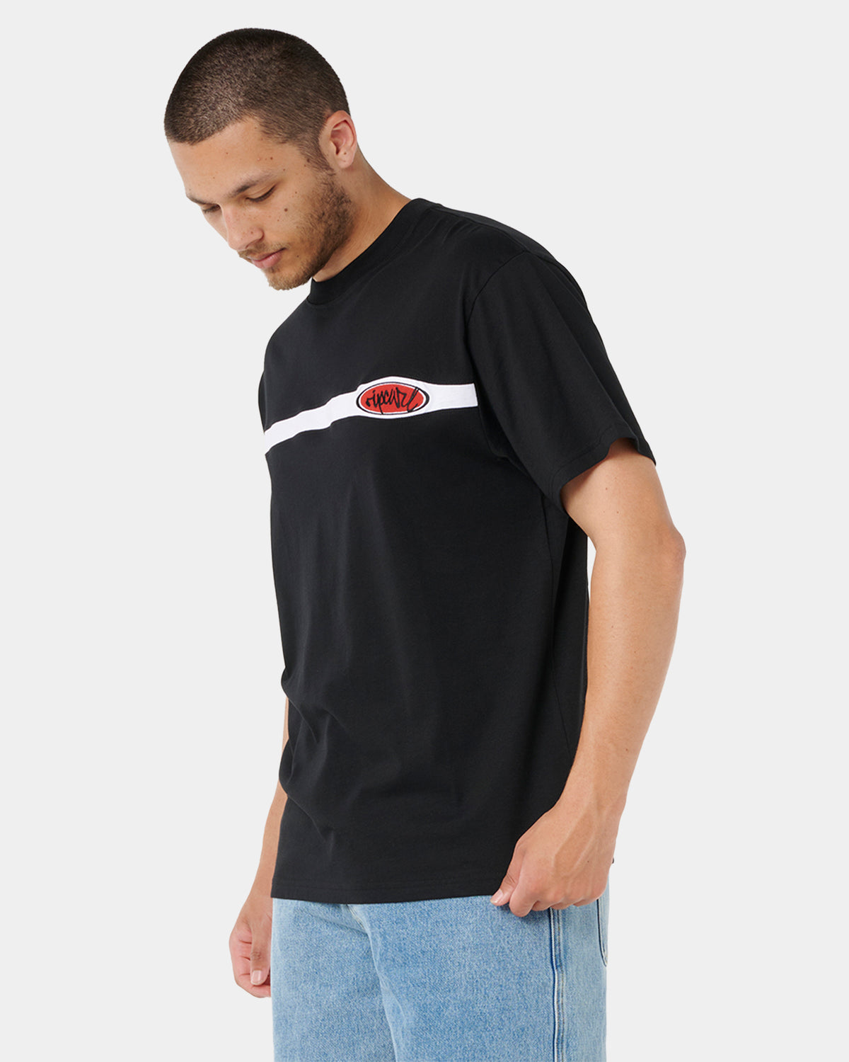 Mens Script Panel T-Shirt