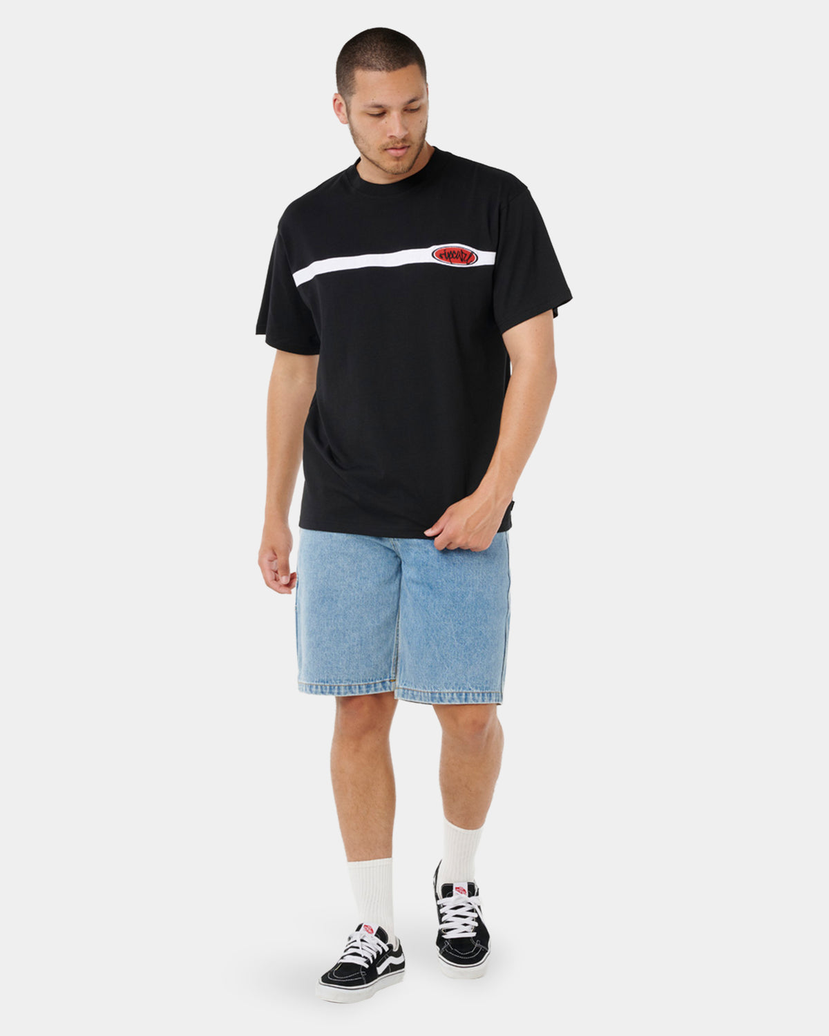Mens Script Panel T-Shirt