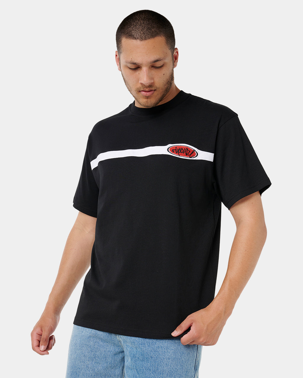 Mens Script Panel T-Shirt