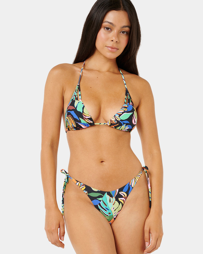 Womens Sunset Luau Sliding Tri Bikini Top